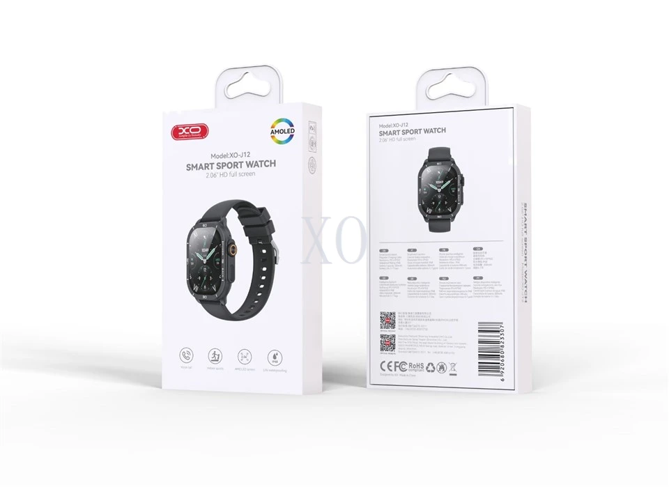 XO J12 AMOLED Screen Smart Sports Talking Watch